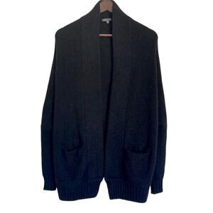 Vince Yak Wool Charcoal Grey Dolman Sleeve Soft Cocoon Cardigan Sweater Size XS